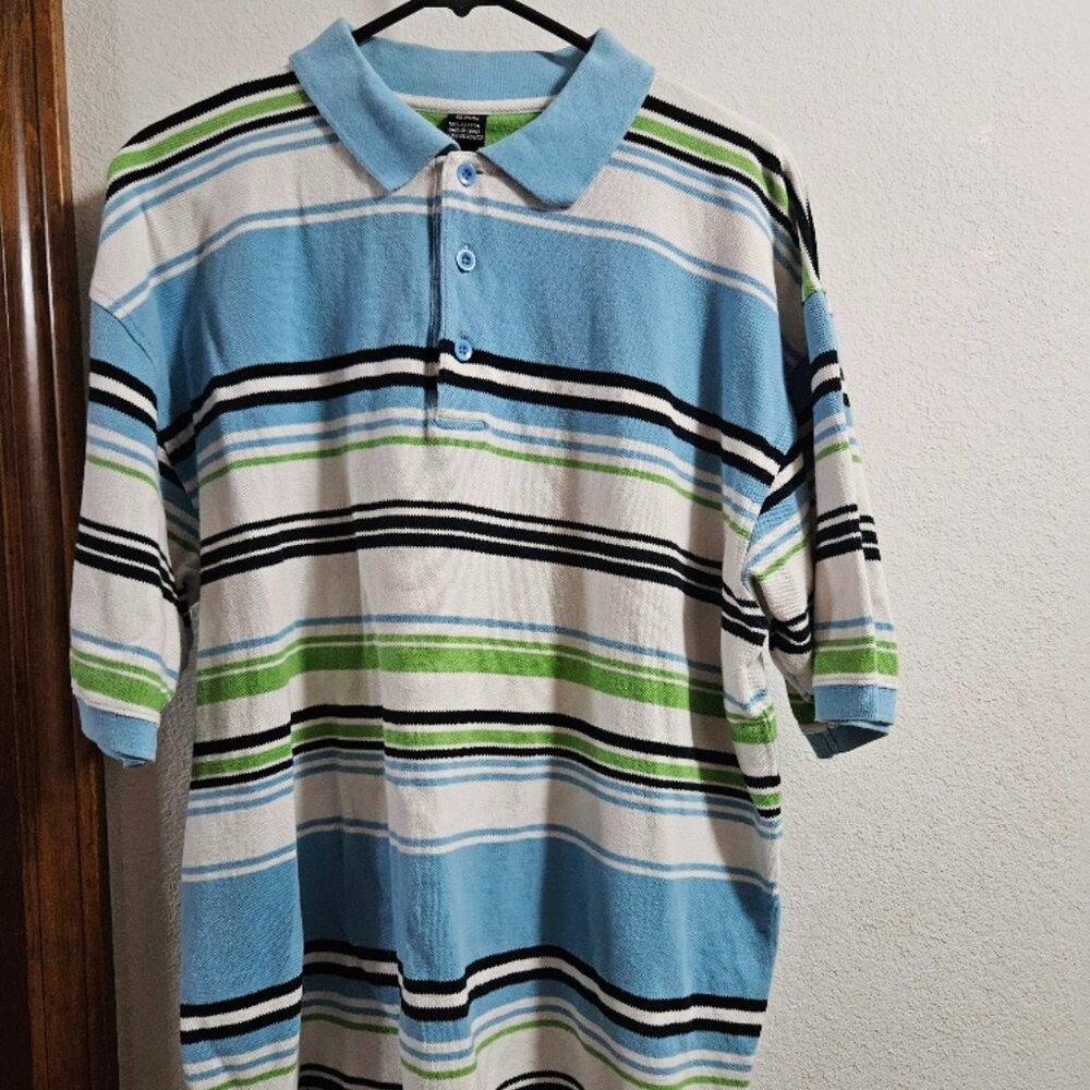 Men's Royal Blue polo-2XL